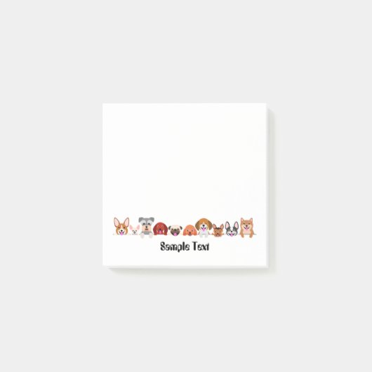 cartoon dogs postit ポストイット (正面)