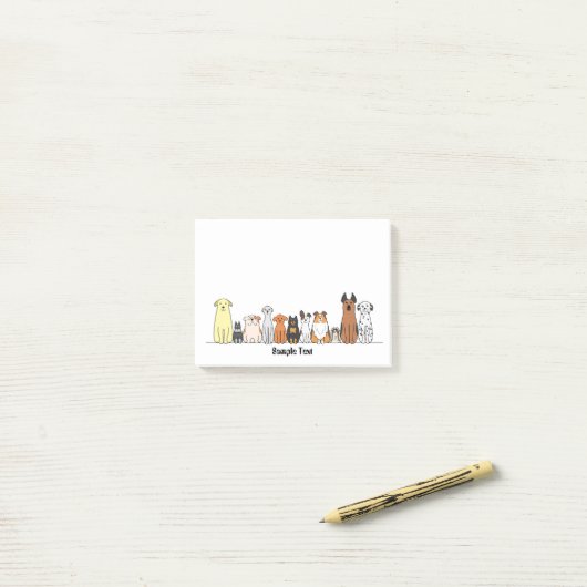 cartoon dogs postit ポストイット (デスク上)