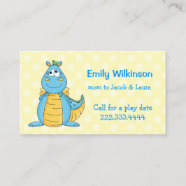 Cartoon Dragonカラフルママカード コーリングカード