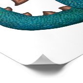 Cartoon Dragon Poster (unsigned - no background) ポスター (角)