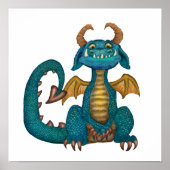 Cartoon Dragon Poster (unsigned - no background) ポスター (正面)
