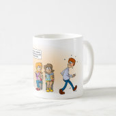 Cartoon; Een geslachtsziekte is goed te behandelen コーヒーマグカップ (正面右)