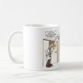 Cartoon; Een geslachtsziekte is goed te behandelen コーヒーマグカップ (左)