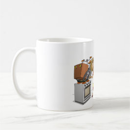 Cartoon: Een heel gedoe zo’n bakfiets コーヒーマグカップ