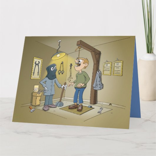 cartoon; een tand laten trekken bij de tandarts カード (正面)