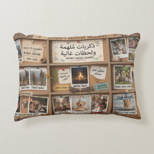 Cartoon Explorer Memory Box Design アクセントクッション (正面)