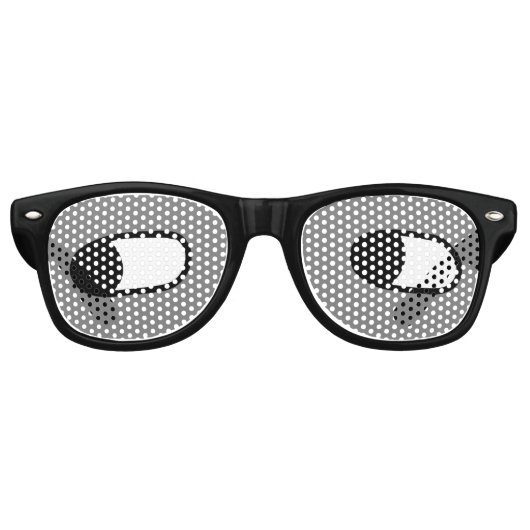 Cartoon Eyes Glasses – Funny Pop Art レトロサングラス (正面)