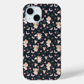 Cartoon Fairy With Flowers Seamless Pattern Case-Mate iPhoneケース (裏面)