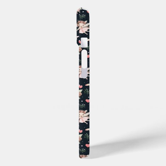 Cartoon Fairy With Flowers Seamless Pattern Case-Mate iPhoneケース (裏面 / 左)