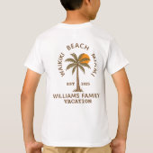 Cartoon Family Reunion Summer Holiday Tシャツ (裏面)