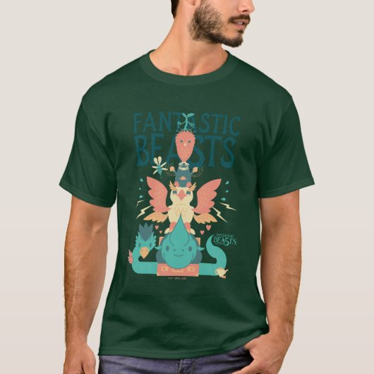 Cartoon Fantastic Beasts Emerge From Suitcase Tシャツ (正面)