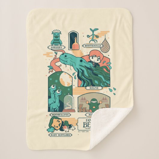 Cartoon Fantastic Beasts Scenes シェルパブランケット (正面)