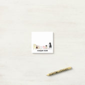 cartoon farm animal group post it ポストイット (デスク上)