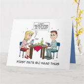 Cartoon; First date bij haar thuis. カード (黄色い花)