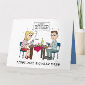 Cartoon; First date bij haar thuis. カード (正面)