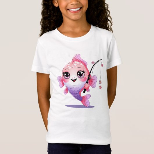 Cartoon Fish T-Shirt for Girls Tシャツ (正面)