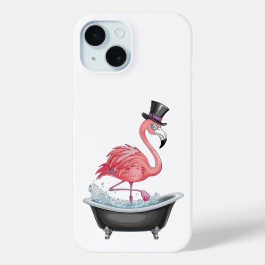 Cartoon Flamingoの電話ケース Case-Mate iPhoneケース (裏面)