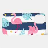 Cartoon Flamingos:夏の熱帯ヴィンテージ。 Case-Mate iPhoneケース (裏面 (横))
