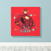 Cartoon Flash Atomic Graphic キャンバスプリント (インサイチュ (ウッドフロア))