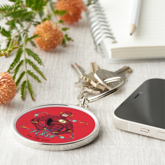 Cartoon Flash Atomic Graphic キーホルダー (側面)