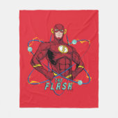 Cartoon Flash Atomic Graphic フリースブランケット (正面)