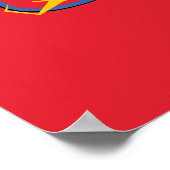 Cartoon Flash Atomic Graphic ポスター (角)