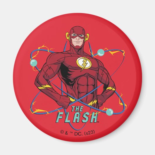 Cartoon Flash Atomic Graphic マグネット (正面)