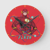 Cartoon Flash Atomic Graphic ラウンド壁時計 (正面)