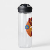 Cartoon Flash Laboratoryランニングのグラフィック ウォーターボトル (正面)