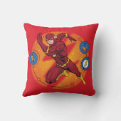 Cartoon Flash Laboratoryランニングのグラフィック クッション (裏面)