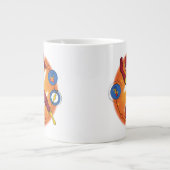 Cartoon Flash Laboratoryランニングのグラフィック ジャンボコーヒーマグカップ (正面)