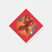 Cartoon Flash Laboratoryランニングのグラフィック スタンダードカクテルナプキン (角)