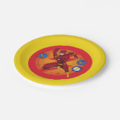Cartoon Flash Laboratoryランニングのグラフィック ペーパープレート (アングル)
