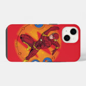 Cartoon Flash Laboratoryランニングのグラフィック iPhoneケース (裏面横)