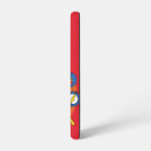 Cartoon Flash Laboratoryランニングのグラフィック Samsung Galaxyケース (左側面)