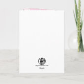 Cartoon Flowers Birthday Card カード (裏面)