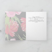 Cartoon Flowers Birthday Card カード (内部)