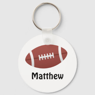 Cartoon football personalized name custom キーホルダー