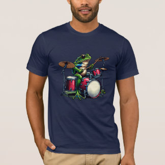 Cartoon Frogおもしろい遊's Drums Tシャツ