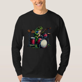 Cartoon Frogおもしろい遊's Drums Tシャツ