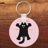 #cartoon #funny # cat装飾用クッション キーホルダー (正面)
