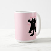 #cartoon #funny # cat装飾用クッション コーヒーマグカップ (正面右)