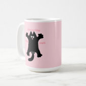 #cartoon #funny # cat装飾用クッション コーヒーマグカップ (正面左)