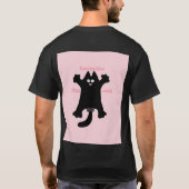 #cartoon #funny # cat装飾用クッション tシャツ (裏面)