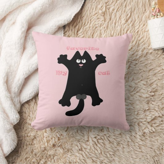 #cartoon #funny # cat クッション (ブランケット)