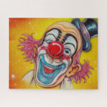 Cartoon Funny Clown ジグソーパズル<br><div class="desc">This clown is funny, not scary and a great puzzle idea for kids or adults.</div>