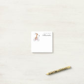 Cartoon Funny Cute Dog Puppy Riding Bicycle ポストイット (デスク上)