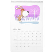 Cartoon Funny Cute Puppy Dog Lover 2026 カレンダー (3月 2027)