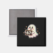 Cartoon Ghost 67 Meme  マグネット (正面/裏面)