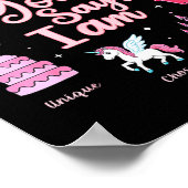 Cartoon God Say I Am Princess Girl Kids  ポスター (角)